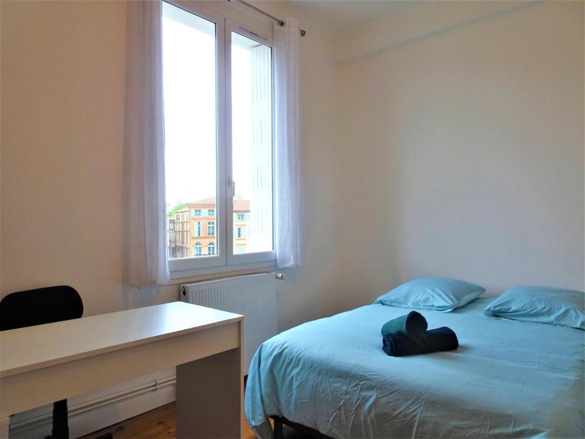 Chambre Privee Et Spacieuse Au Sein D'Un Logement Partage - Central, Quartier Villebourbon - 3 Chambres Doubles - 2 Balcons - Places De Stationnements Gratuites - 5 Min A Pied Gare Et Hypercentre Montauban Bagian luar foto